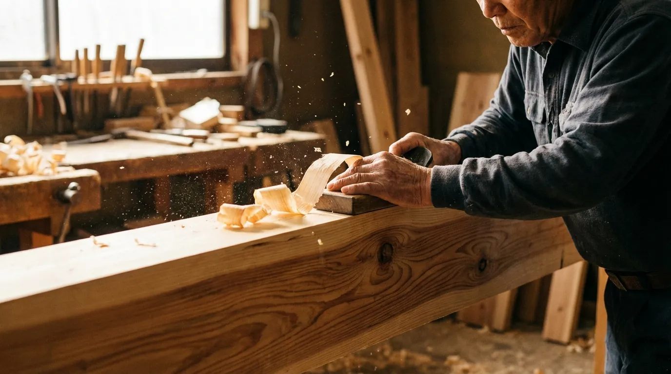 木材を手がける職人