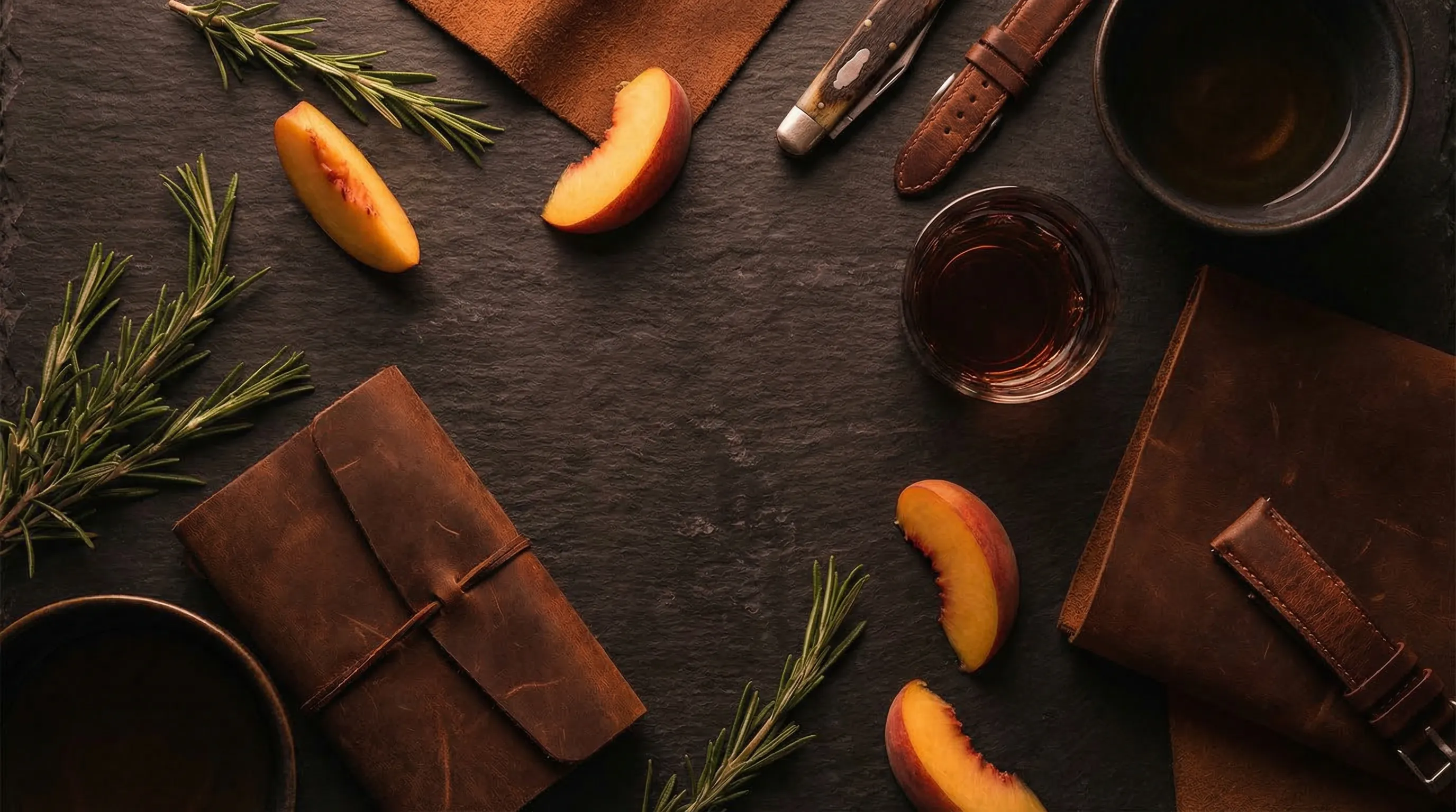 メンズフレグランスとピーチ